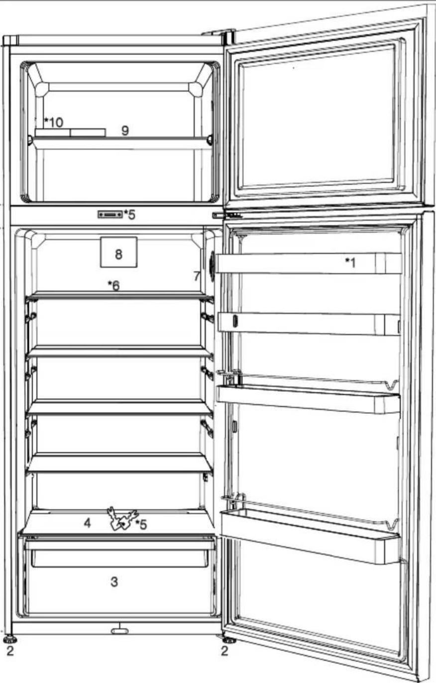 BEKO RDSE465K30WN - Ψυγείο - 1