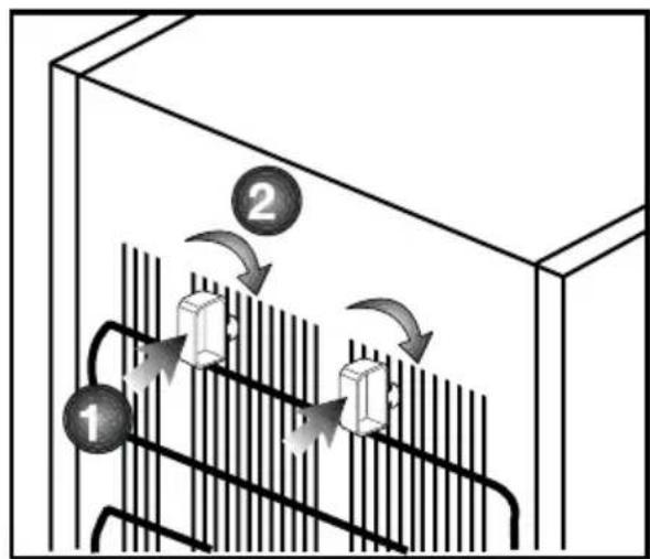 BEKO RDSE465K30WN - Instalar os calços de plástico - 1