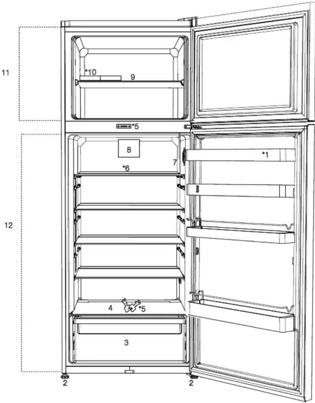 BEKO RDSE465K30WN - Familiarizarse con el electrodoméstico - 1