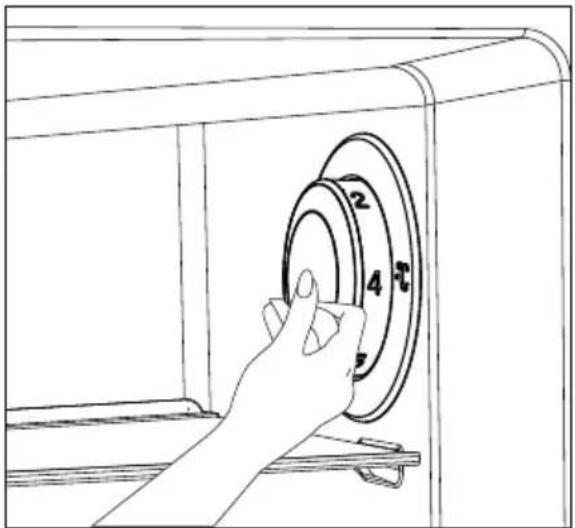 BEKO RDSE465K30WN - Botão de definição de temperatura - 1