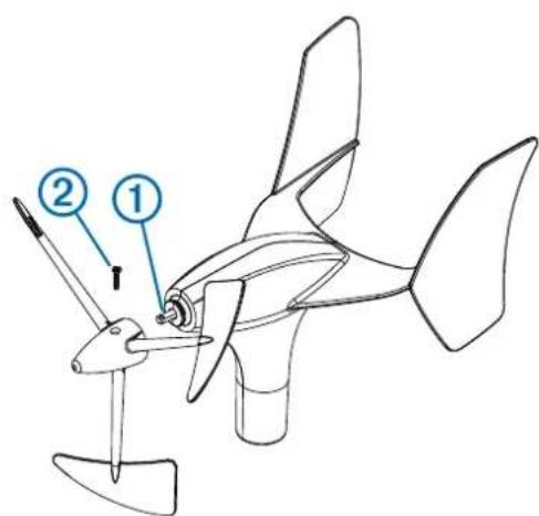 GARMIN gWind Wireless - Installation de l'hélice - 1