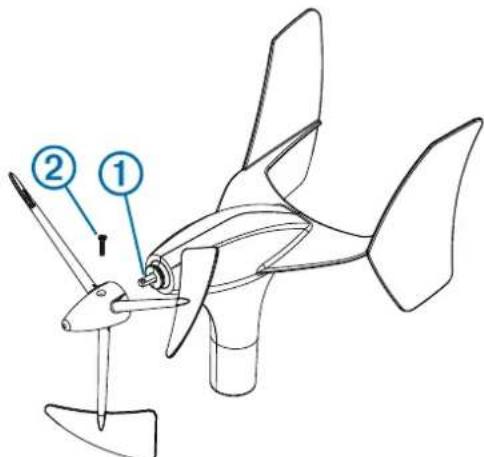 GARMIN gWind Wireless - Instalar a hélice - 1