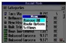 GARMIN Trail Guide - Suppression de sites récemment trouvés - 2