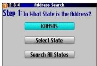 GARMIN Trail Guide - To find an address or intersection: - 1