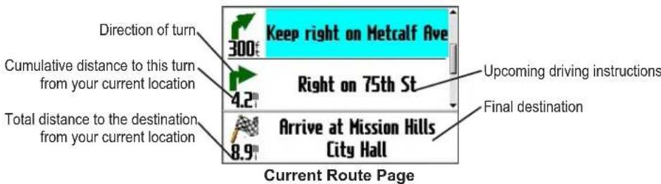 GARMIN Trail Guide - Current Route Page - 1