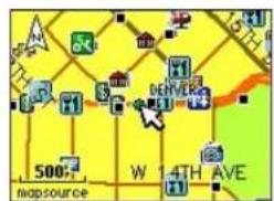 GARMIN Trail Guide - Zoom in (avant) et zoom out (arrière) de la carte - 2