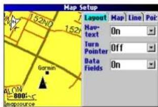 GARMIN Trail Guide - Layout Tab - 1