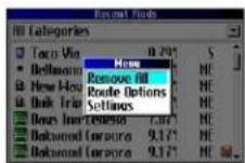 GARMIN Trail Guide - Deleting Recently Found Places - 2