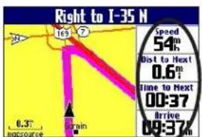 GARMIN Trail Guide - Para cambiar los campos de datos de la página Mapa: - 1