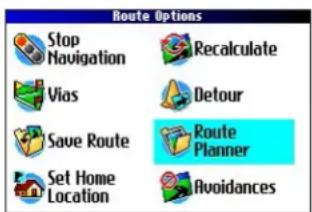 GARMIN Trail Guide - To plan a route: - 1
