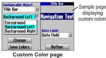 GARMIN Trail Guide - To customize the colors: - 1