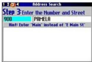 GARMIN Trail Guide - To find an address or intersection: - 2