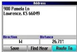GARMIN Trail Guide - Pour rechercher une adresse ou une intersection : - 3