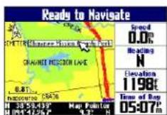GARMIN Trail Guide - Sauvegarde d'un site de la carte dans My Locations (Mes positions) : - 1
