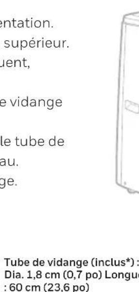 HONEYWELL HJ16CESVWK - Vidange continue en mode Déshumidificateur - 2