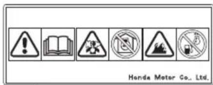 STIGA Combi 53 SVQ H - SAKERHETSDEKALENS PLATS/KOMPONENT & KONTROLLPLATSER - 1