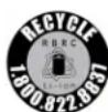 STIGA Multiclip 50 SXE B - RBRC (Rechargeable Battery Recycling Corporation) pecsét - 1