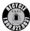 STIGA Multiclip 50 SXE B - Sceau de la RBRC (Rechargeable Battery Recycling Corporation) - 1