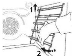 BAUKNECHT BIK7 CP8VS PT - ENLEVER ET REPLACER LES SUPPORTS DE GRILLE - 2