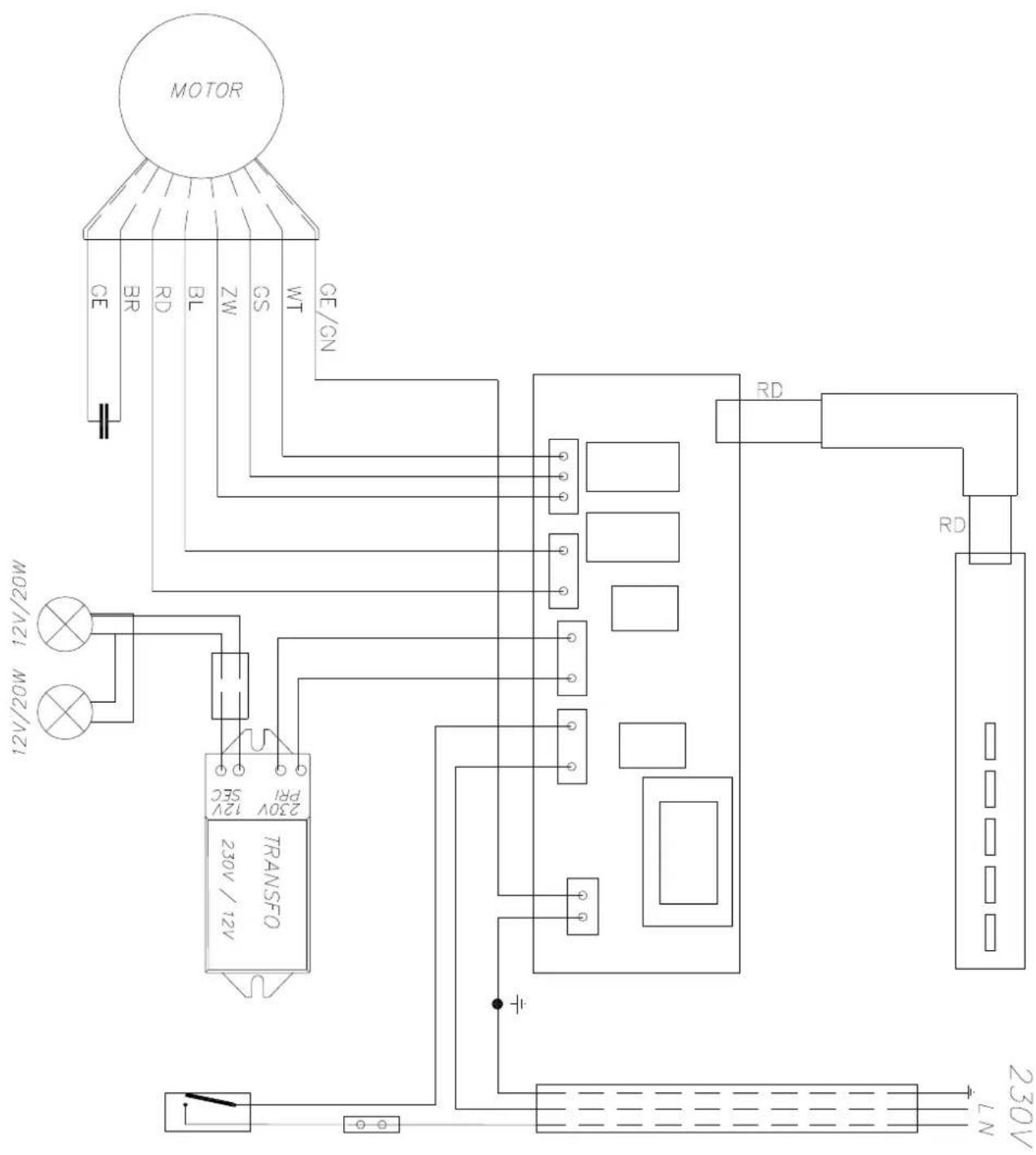 NOVY D 650 - Elektrisch schema - Schéma électrique - Elektrischer Schaltplan - Electrical scheme - 1