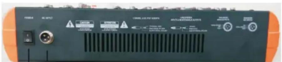 IBIZA SOUND MX802 - REAR PANEL: - 1