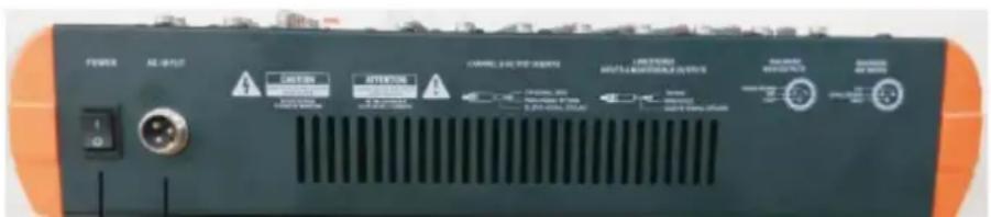 IBIZA SOUND MX802 - ACHTERPANEL - 1