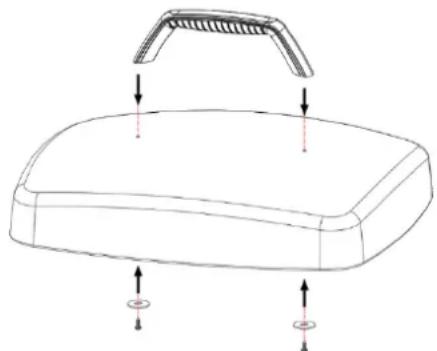 FRITEL BBQ 3256 - d) The removable lid - 1