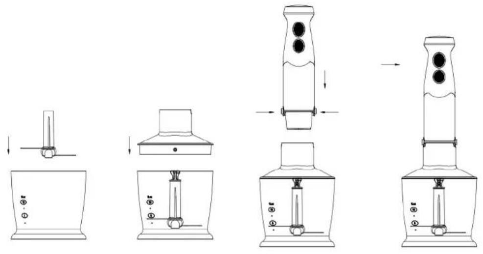 FRITEL HB 2870 - HAND BLENDER WITH CHOPPER - 1