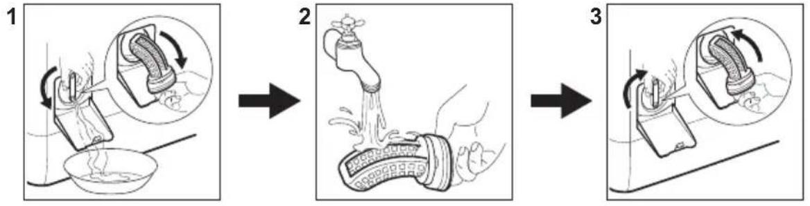 AEG L7TBE73S - Reinigen des Ablaufpumpensiebs - 1
