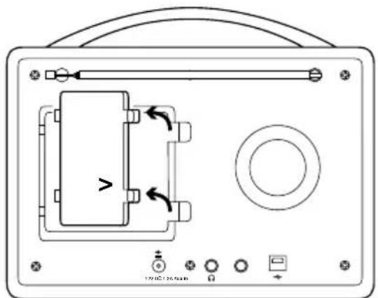 PURE Evoke H4a - Slik setter du inn en ChargePAK: - 1