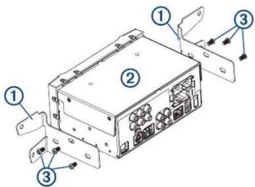 GARMIN Vieo RV 51 - Installation de l'étrier sur le socle pour les véhicules IVECO™ - 1