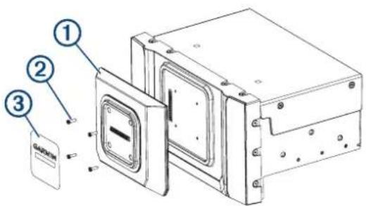 GARMIN Vieo RV 51 - Fixation de l'adaptateur d'écran au socle (modèles 7 po uniquement) - 1