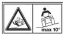 STIGA eRide C300 - DANGER D'expulsion d'objects - 1
