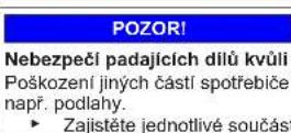 Profilo BD3055WFVN - Vymena horniho zavesu dvifek Spezialni nastroje: - 10