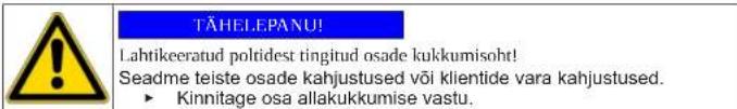 Profilo BD3055WFVN - Alumise uksehinge vahetamine - 5