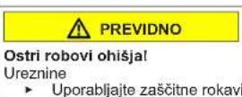 Profilo CMU14P90TR - Zamenjava sprednje plošće - 2