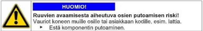 Profilo CMJ1018XTR - Luukun poistaminen - 1