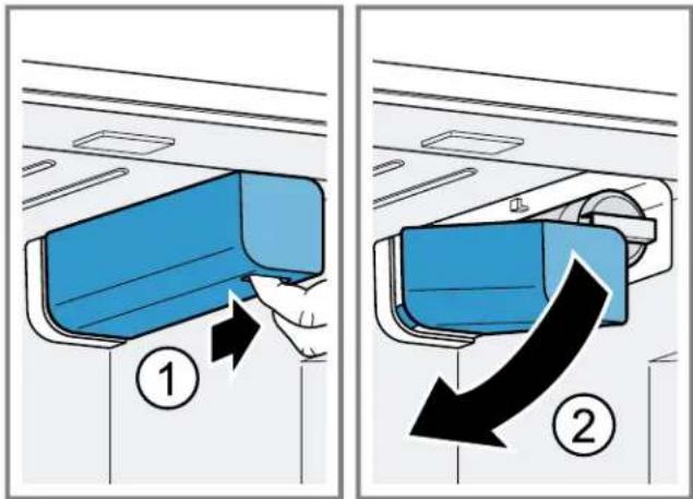 THERMADOR T36FT820NS - Changing the water filter or replacing it with a bypass cap - 1