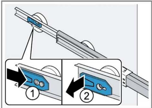 THERMADOR T36FT820NS - Removing the telescopic rails - 2
