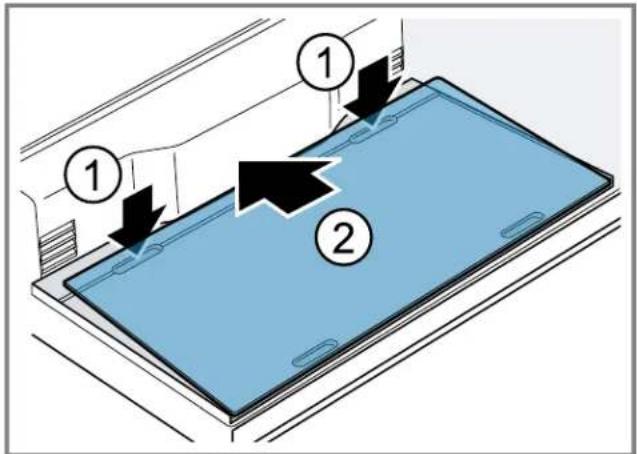 THERMADOR T36FT820NS - Removing the refrigerator compartment glass plate - 1