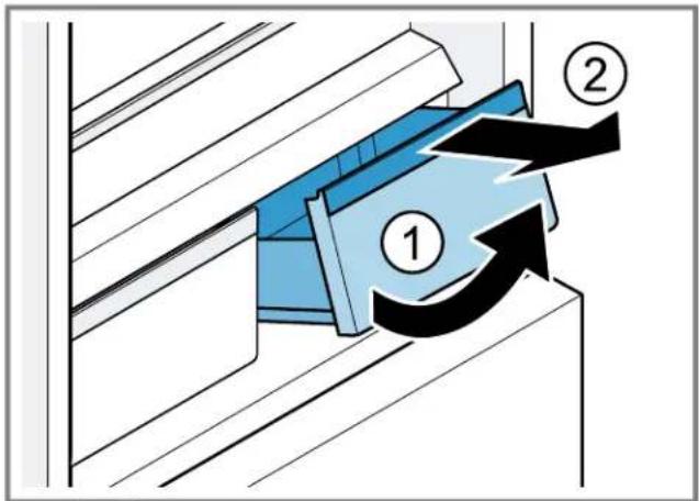 THERMADOR T36FT820NS - Removing the cool-fresh container - 1