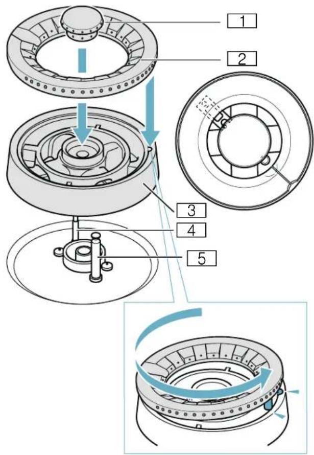 GAGGENAU VG295150CA - Individual parts of the wok burner - 1