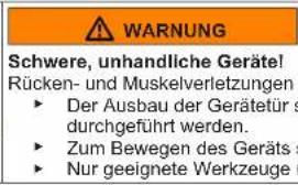 SIEMENS GS36VVWEW - Austauschen des unteren Türscharniers - 2