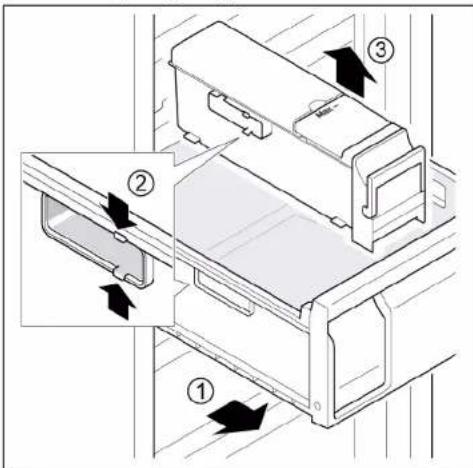 SIEMENS GS36VVWEW - Retirer la fabrique de glace - 1
