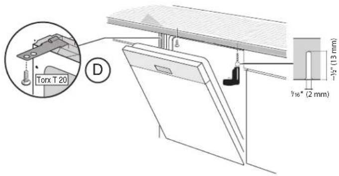 BOSCH SGV78B53UC - SECURING THE DISHWASHER - 4