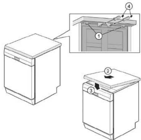 BOSCH SMV6ZB801E - Montar la tapa superior - 1