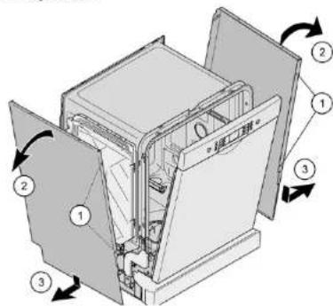 BOSCH SMV6ZB801E - Odstränenie bočného panelu - 2