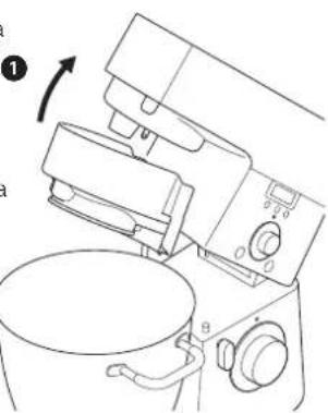 KENWOOD Cooking Chef KM080AT - A proteção contra o aquecimento deve ser colocado durante a operação de preparação da refeicao, caso contrario a misturadora não funciona e sera做不到o或其他 deerro - 1