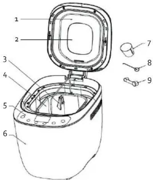 DOMO B3973 - COMPONENTI - 1