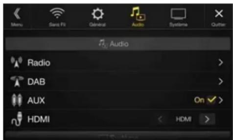 ALPINE X701DA4R - Réglages HDMI - 1